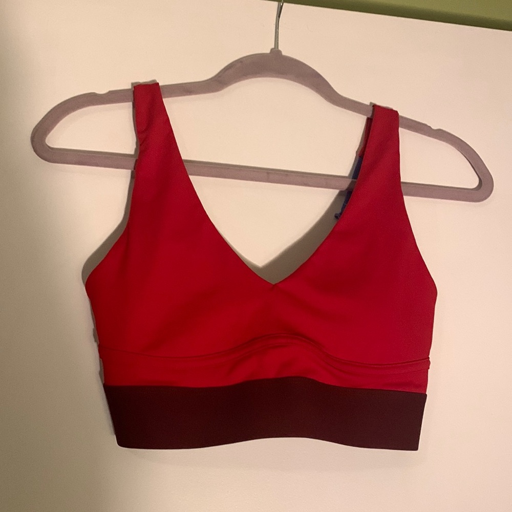 Fabletics XS Red Bra Top Never Worn
